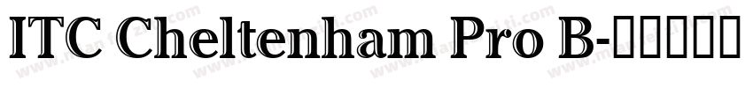 ITC Cheltenham Pro B字体转换